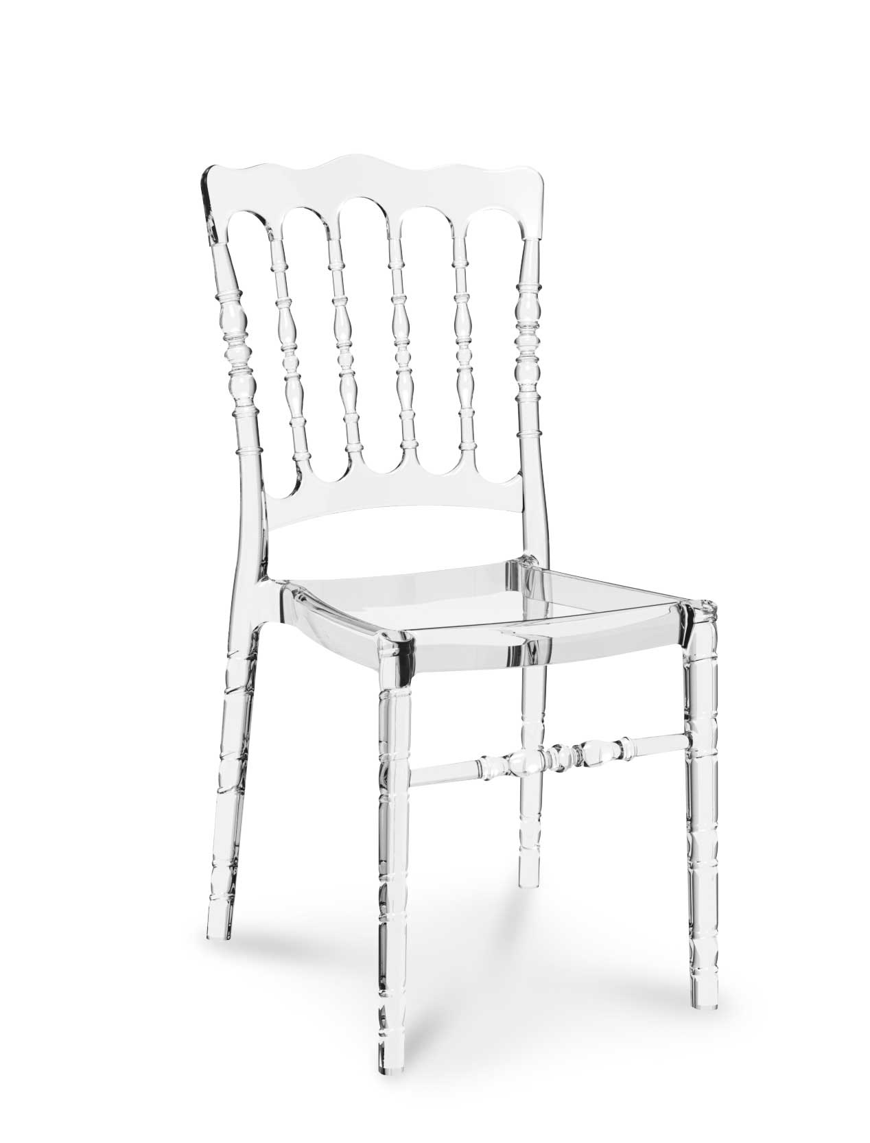 Chaise Transparente Ghost Elizabeth Rose Pour Enfant - Plexiglas - Moderne - 63x34x30 Cm